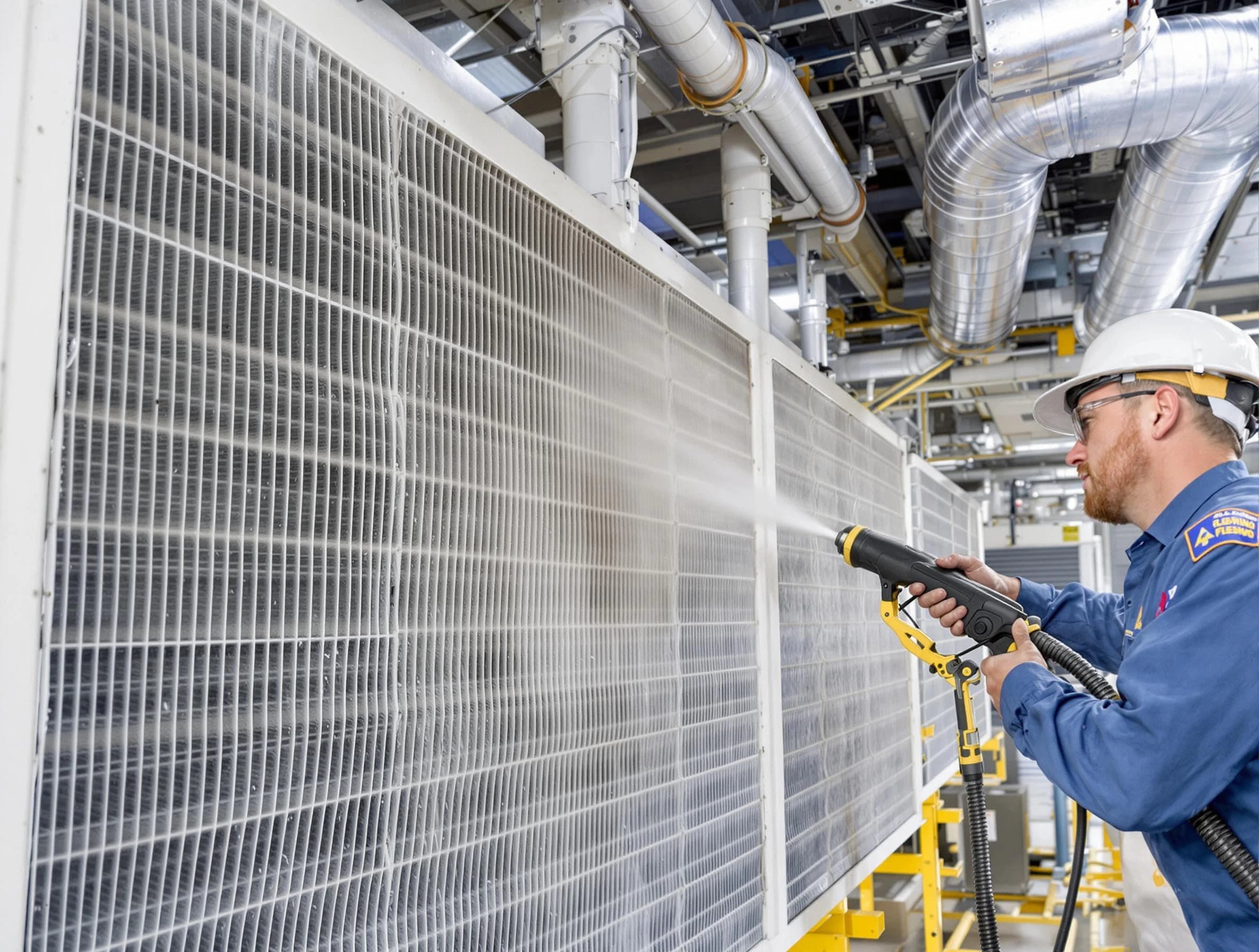 Professional commercial coil cleaning by Castle Pines Air Duct Cleaning in Castle Pines