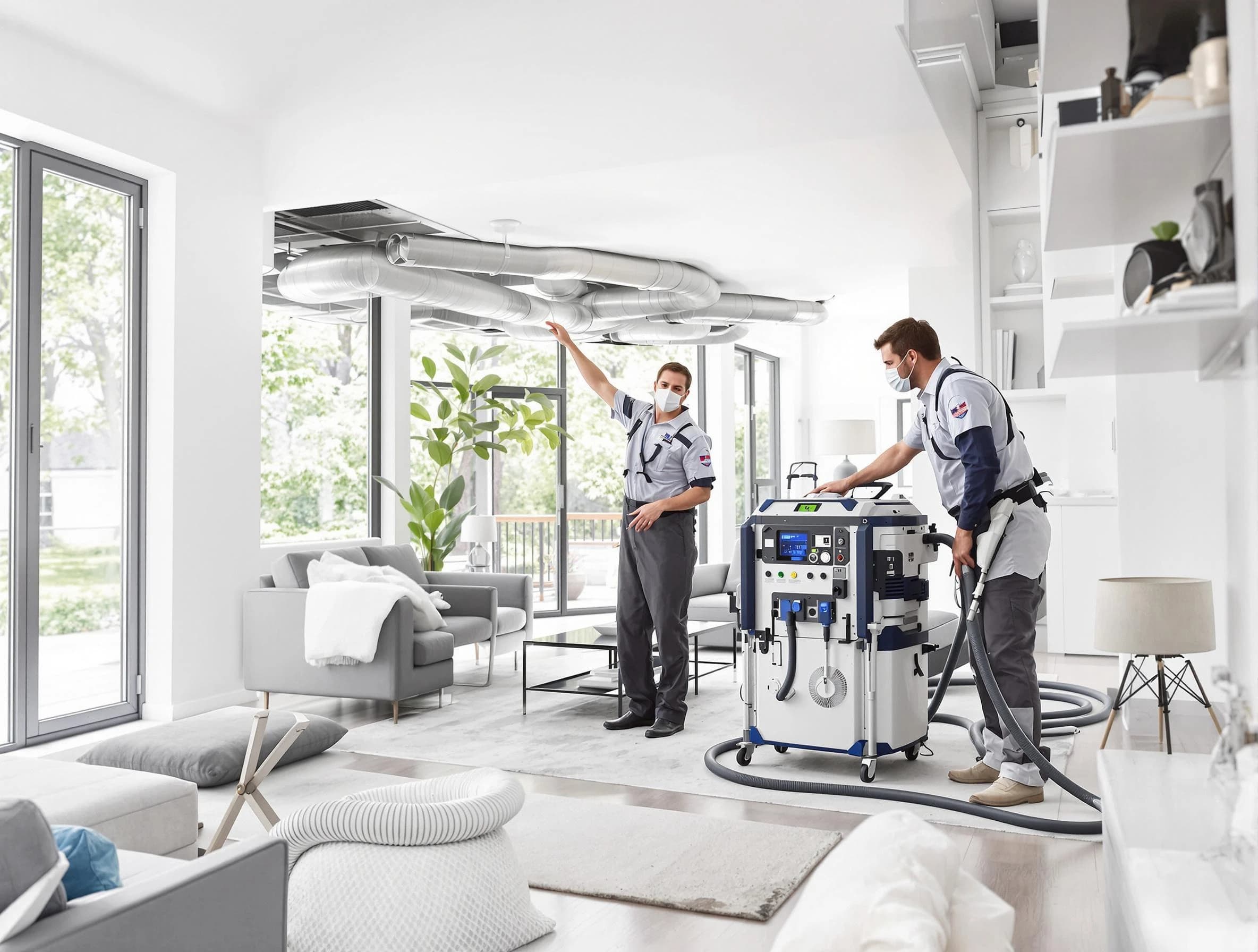 Castle Pines Air Duct Cleaning professional conducting pure air duct cleaning with state-of-the-art equipment in Castle Pines